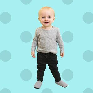 Andy & Evan Black Toddler Jogger Pants | Size 2T | Cotton Blend